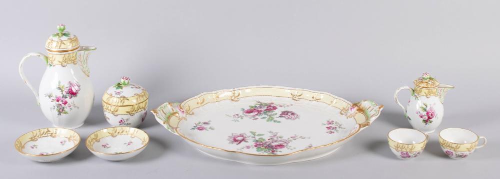 KPM PORCELAIN TETE-A-TETE TEA SET