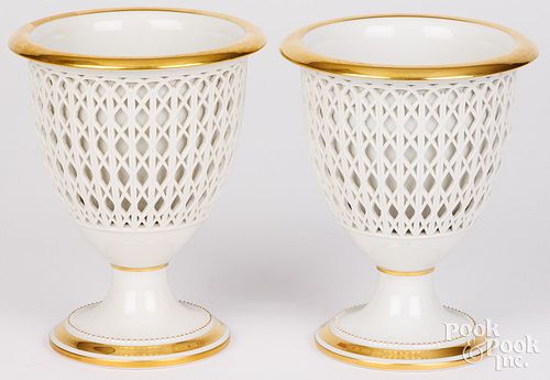 KPM PORCELAIN URNSPair of KPM