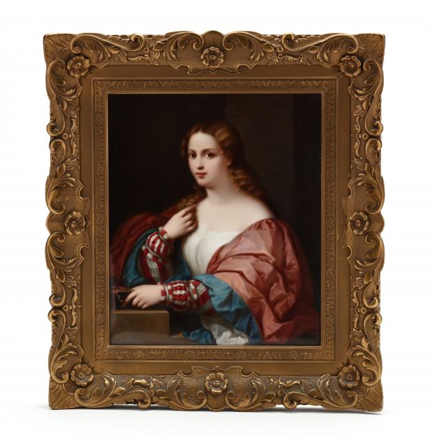 KPM PORTRAIT PLAQUE ON PORCELAIN,