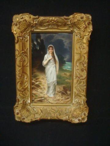 KPM Style Porcelain Plaque. Great