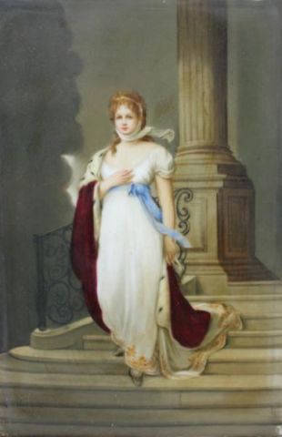 K.P.M. Style Porcelain Plaque