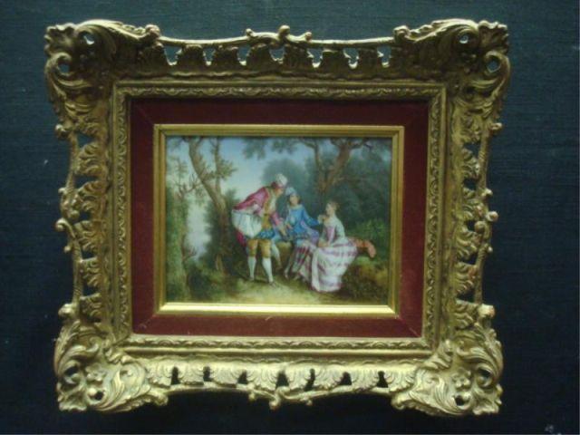 KPM Style Porcelain Plaque.