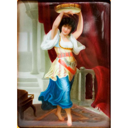 KPM STYLE PORCELAIN PLAQUE,