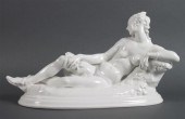 KPM white porcelain figure of