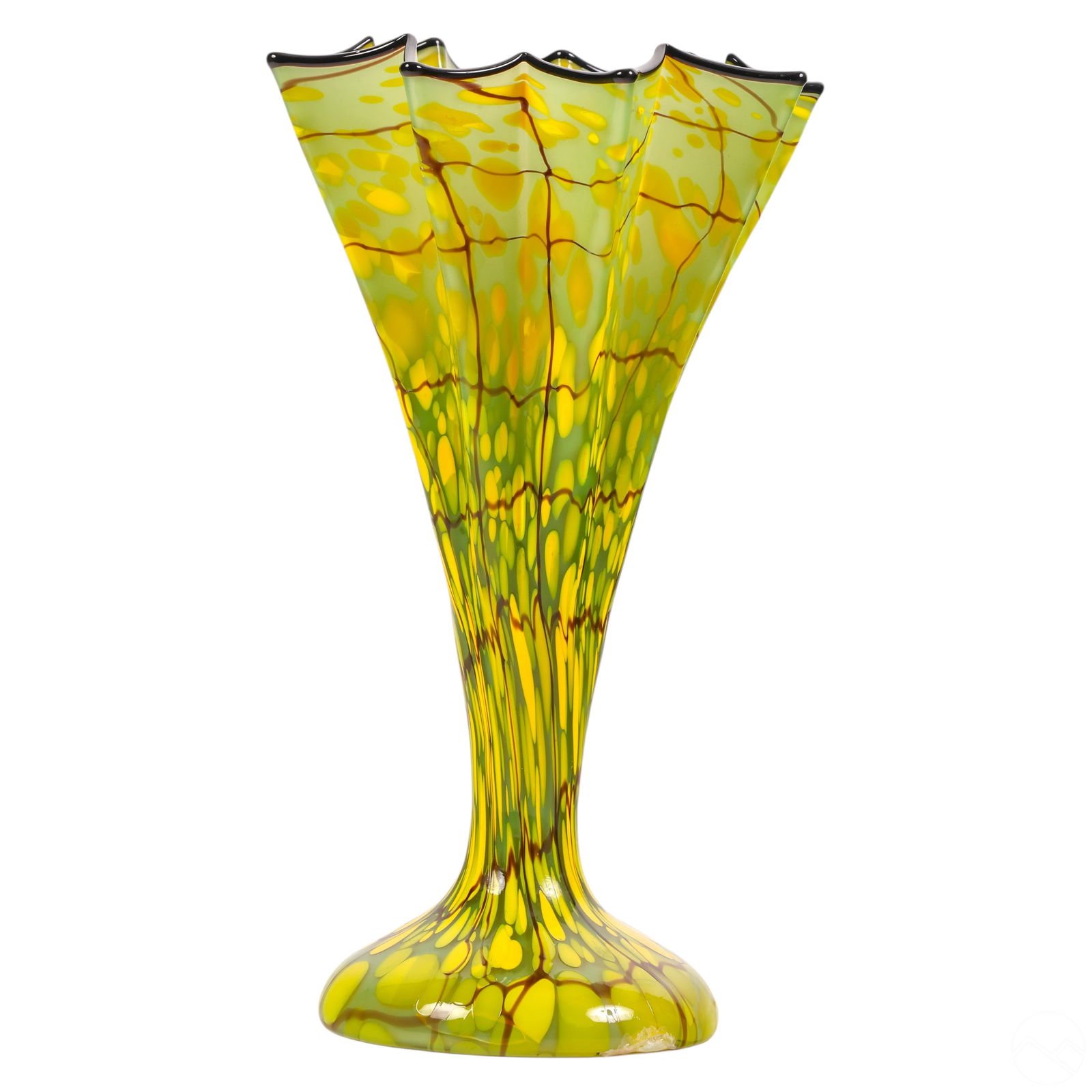 KRALIK ANTIQUE ART GLASS GREEN