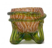 KRALIK ART GLASS CZECH VASE WI