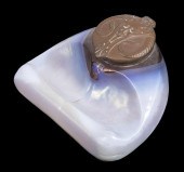 KRALIK ART NOUVEAU GLASS INKWE