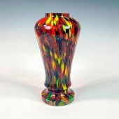 KRALIK CZECH GLASS SPATTER VAS