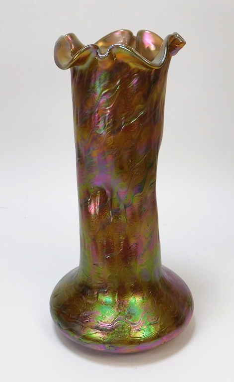 KRALIK DRAPED BOHEMIAN ART GLASS