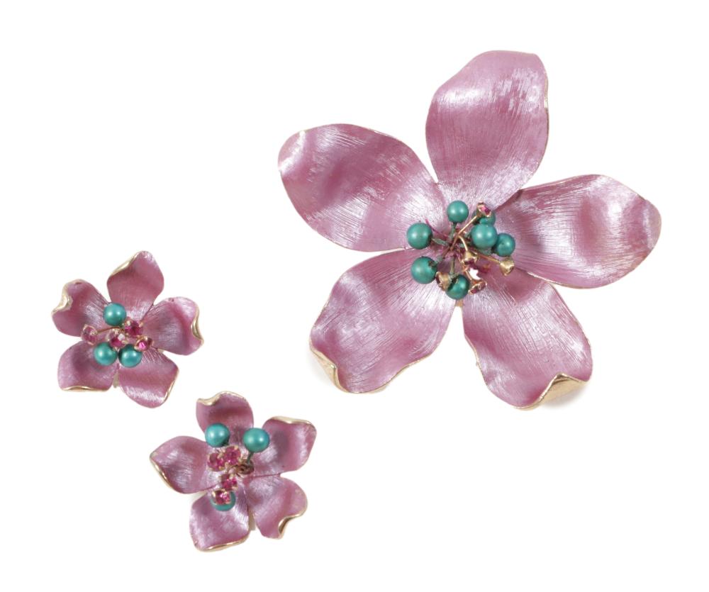 KRAMER OF NEW YORK PURPLE FLOWER