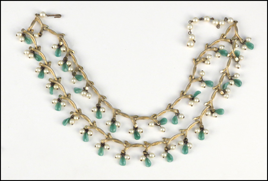 KRAMER TWO-STRAND FAUX PEARL AND