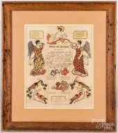 KREBS STYLE WATERCOLOR FRAKTUR