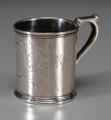 Krider Coin Silver Mug