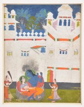 KRISHNA AND RADKA PAINTING, C.