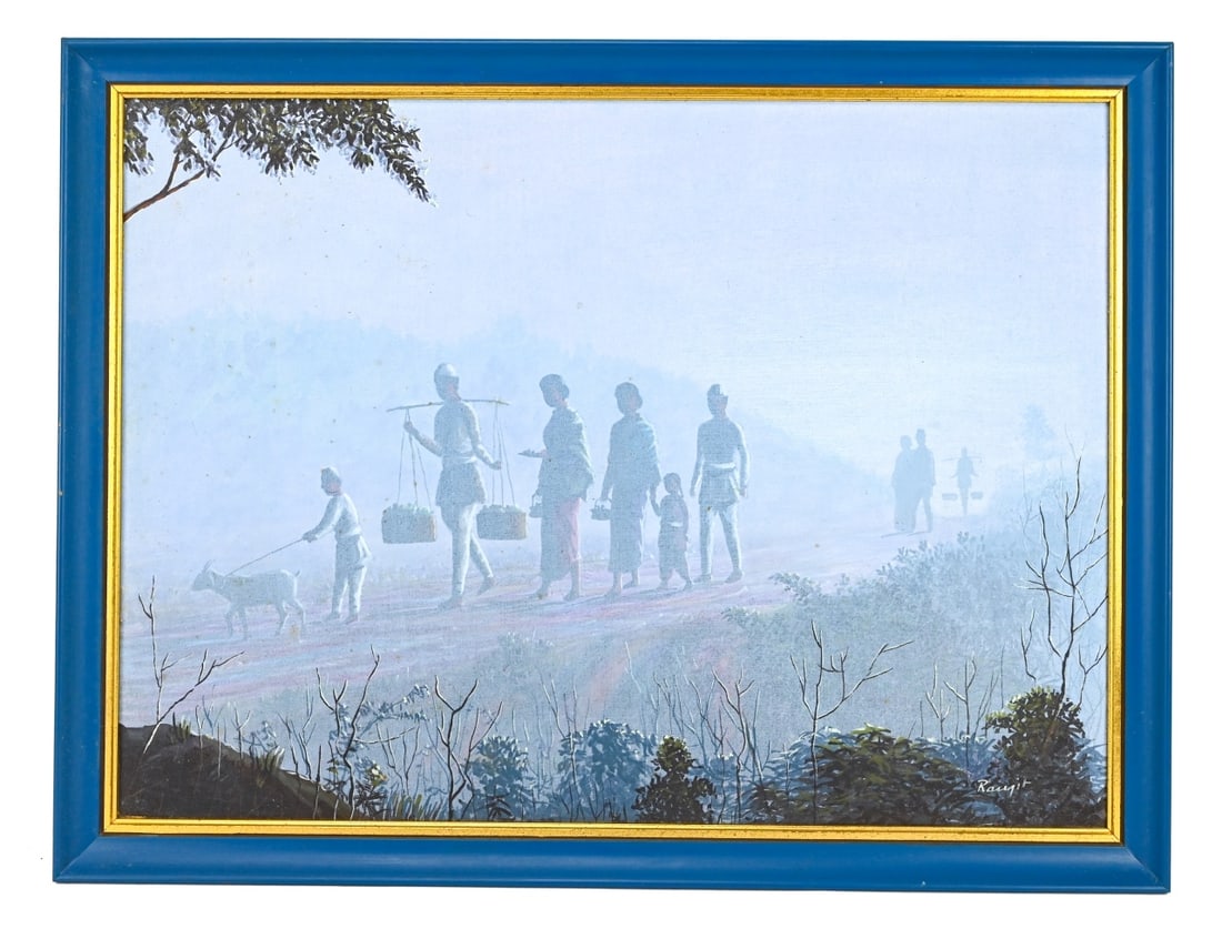 KRISHNA GOPAL RANJIT SIGNED OIL