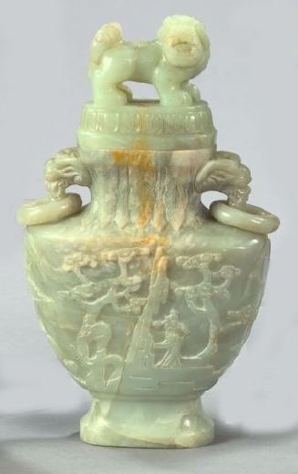 Kuang Hsu Carved Pale Celadon