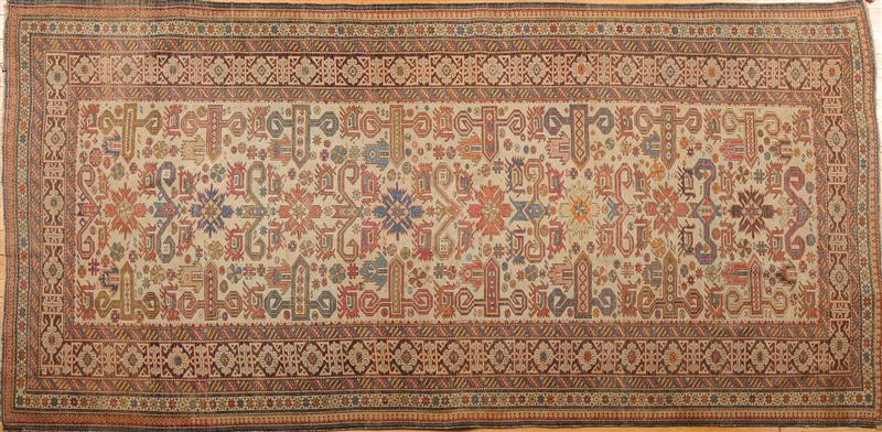KUBA OATMEAL-GROUND LONG RUG The
