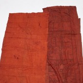 KUBA PEOPLES, (2) LARGE TEXTIL