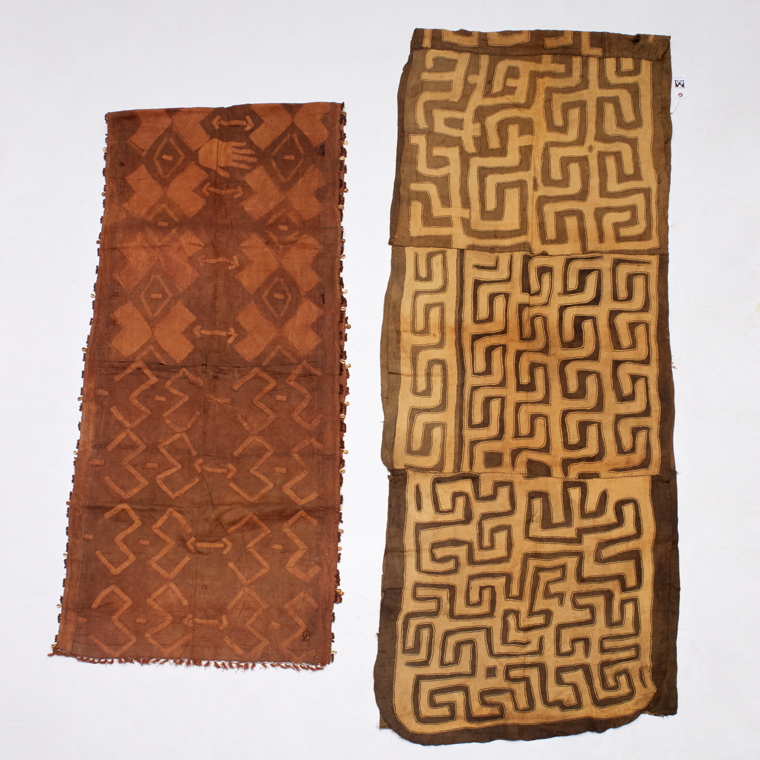 KUBA PEOPLES, (2) LARGE TEXTILES DR