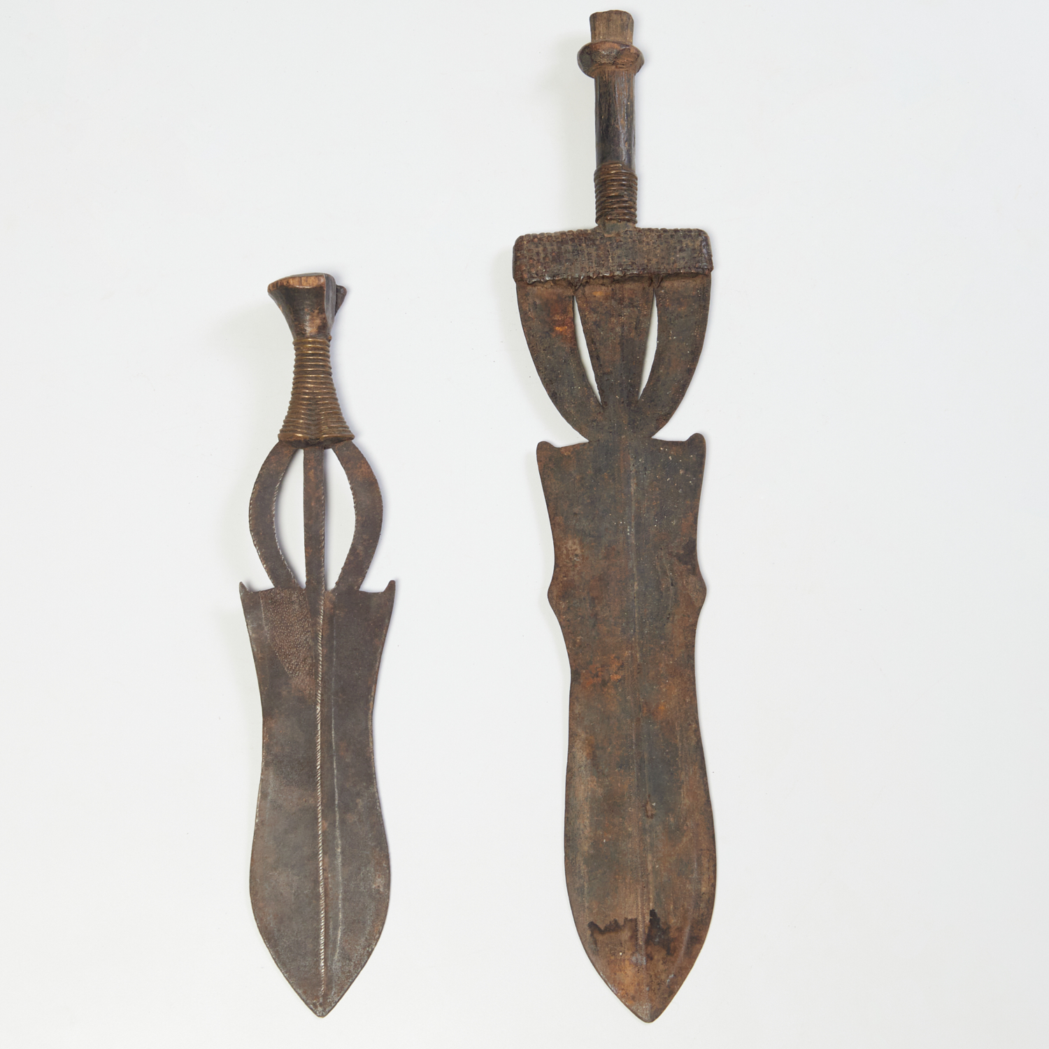 KUBA PEOPLES, (2) POTO SWORDS