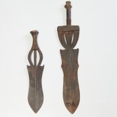 KUBA PEOPLES, (2) POTO SWORDS