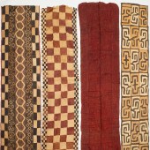 KUBA PEOPLES, (4) LARGE TEXTIL