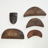 KUBA PEOPLES, (5) LIDDED TUKUL