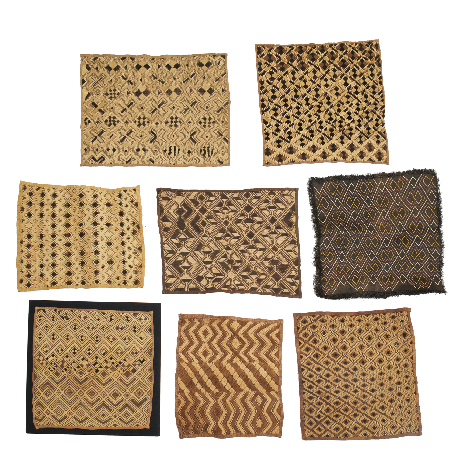 KUBA PEOPLES, (8) GEOMETRIC