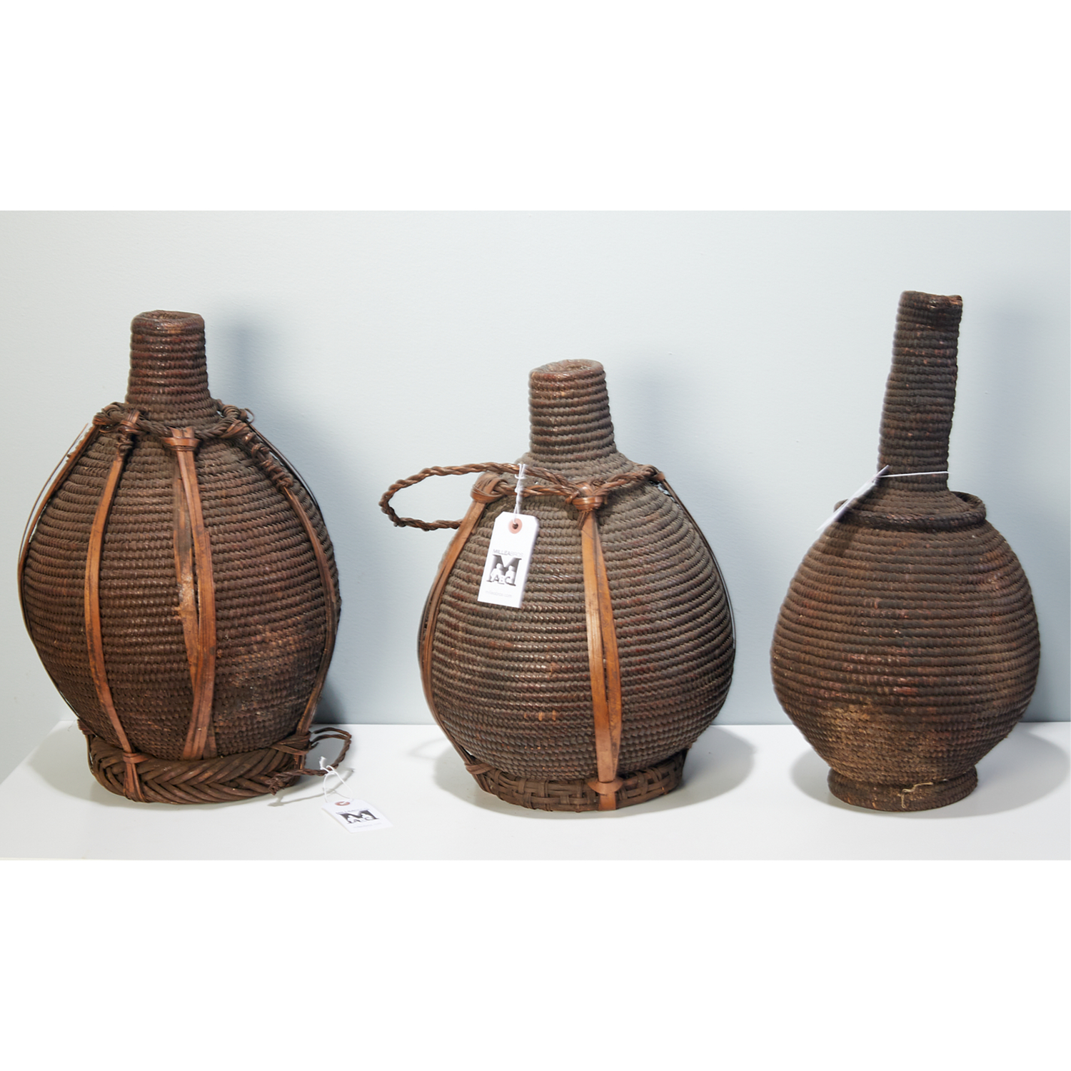 KUBA PEOPLES, BASKET WOVEN WATER