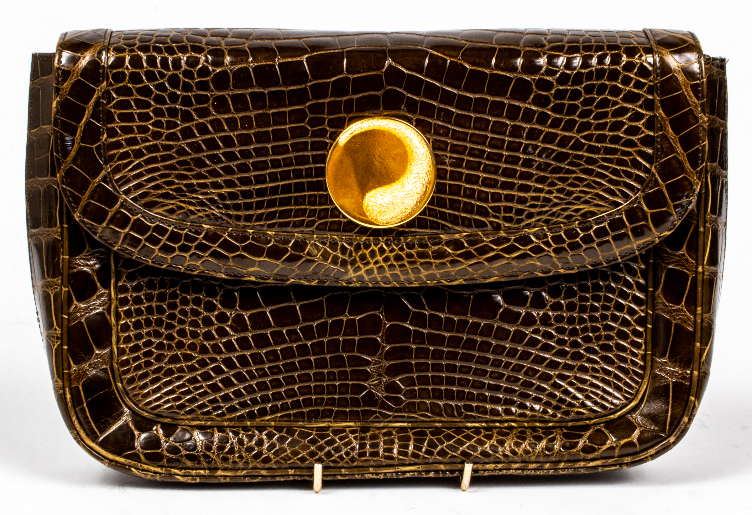 KUC GREEN ALLIGATOR CLUTCH BAG 7? H