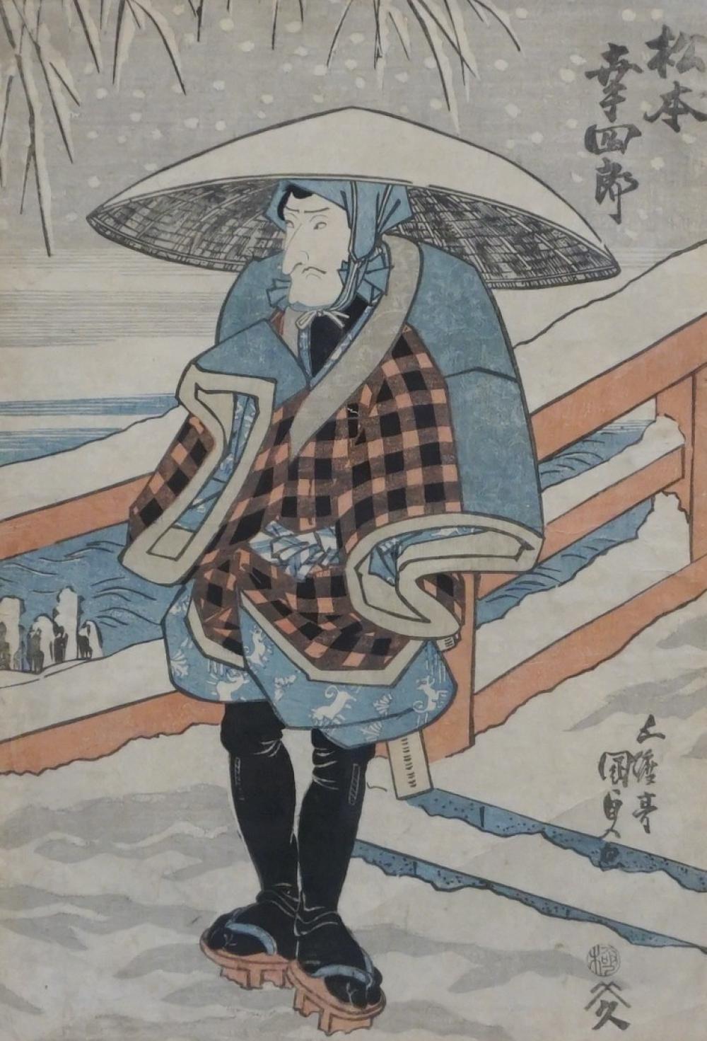KUNISADA, ACTOR IN WINTER,