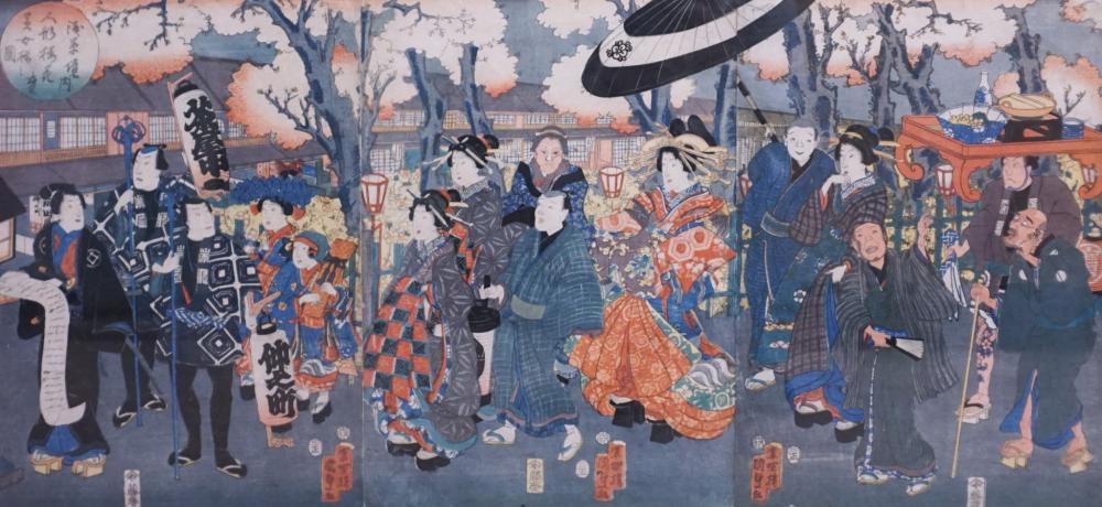 KUNISADA PROCESSIONAL SCENE, OBAN