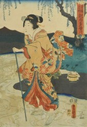 KUNISADA UTAGAWA UKIYO-E GEISH