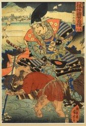 KUNIYOSHI UTAGAWA SASAKI TAKET