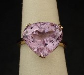 KUNZITE AND FOURTEEN KARAT GOL
