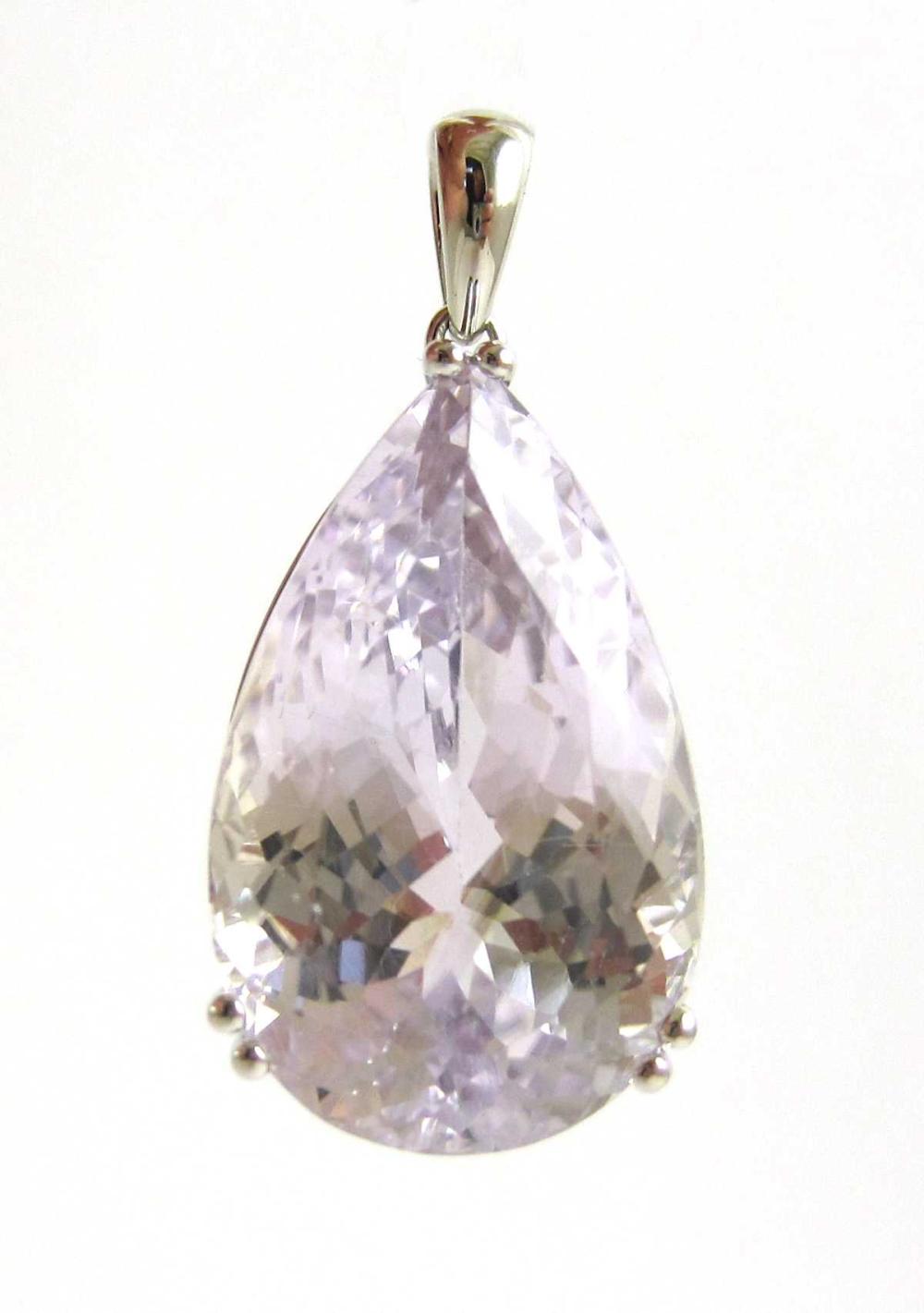 KUNZITE AND FOURTEEN KARAT WHITE