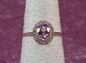 KUNZITE, DIAMOND HALO AND FOUR