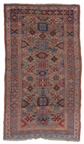 KURD BIDJAR RUG: 3'7" X 6'5" C