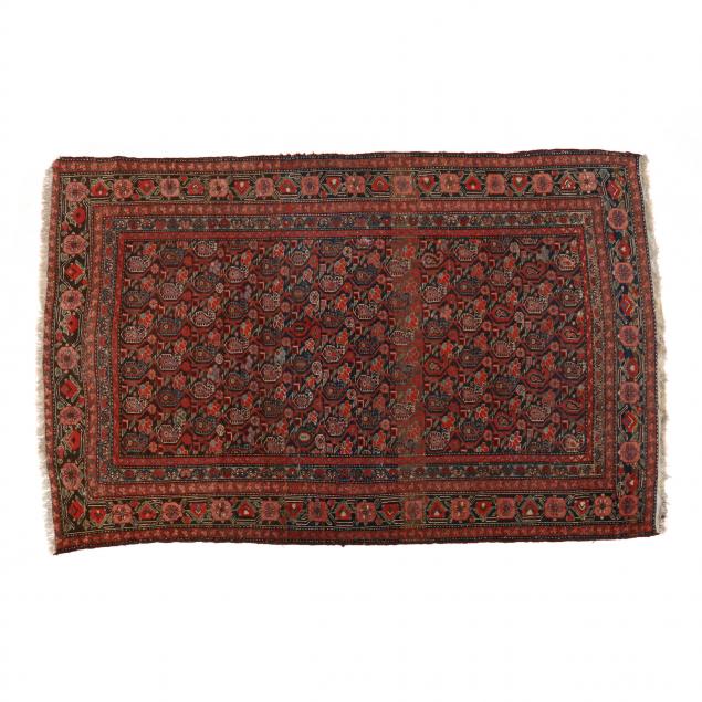 KURDISH AREA RUG Brown filed with