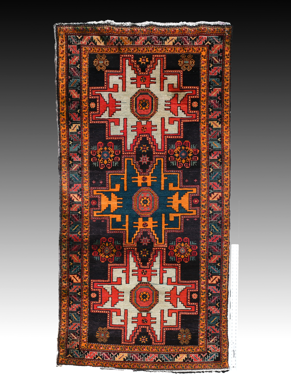KURDISH-CAUCASIAN HAND KNOTTED WOOL