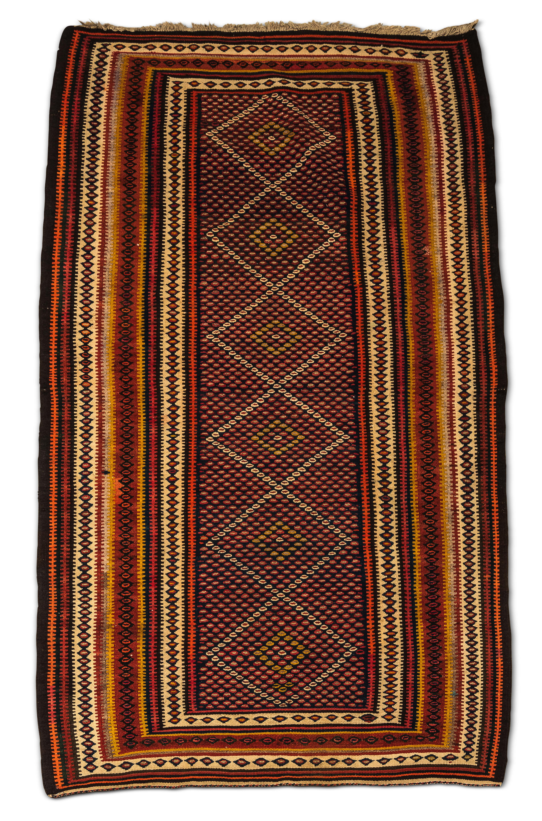 KURDISH KILIM Iran, 4 ft. 2 in. x 7