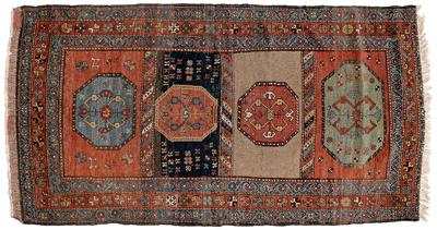 Kurdish rug, four central