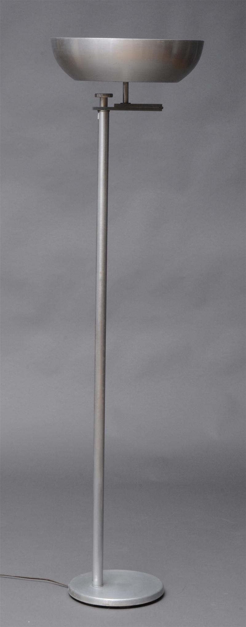 KURT VERSEN CHROME FLOOR LAMP The