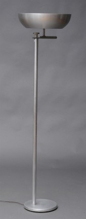 KURT VERSEN CHROME FLOOR LAMP