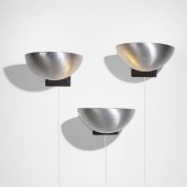 Kurt Versen. Sconces, three. c