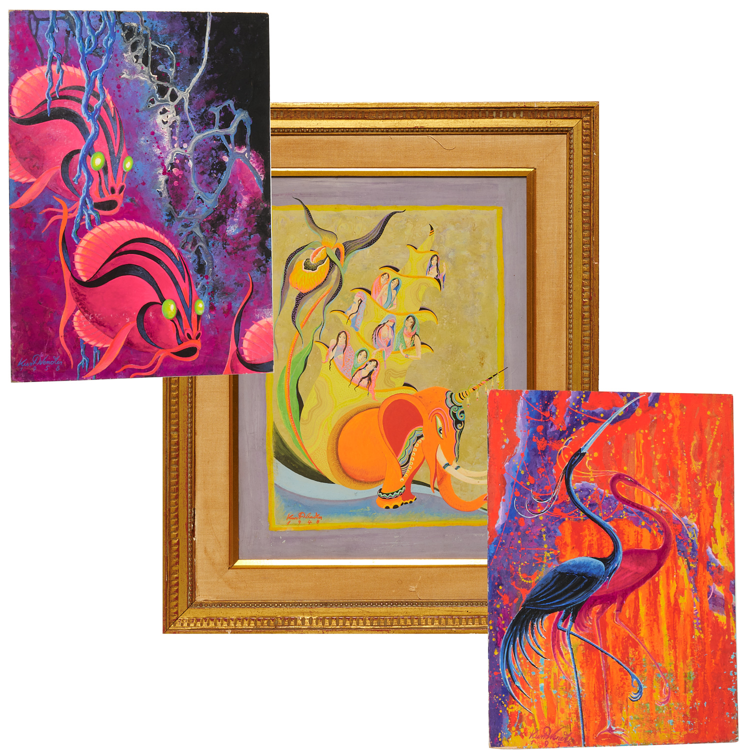 KURT WENDLER, (3) PAINTINGS Kurt