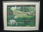 Kurt Wiese framed watercolor g