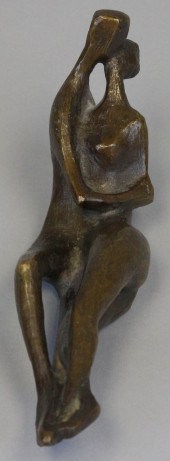 "KUSSENDES PAAR" BRONZE BY URS