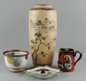 KUTANI FOOT BOWL, SIGNED KYURY