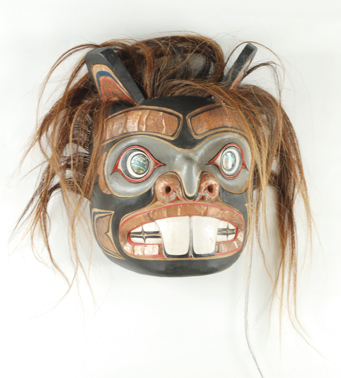 KWAKIUTI INDIAN CARVED ''BEAVER